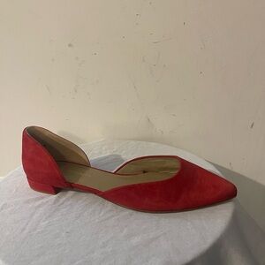 Stuart Weitzman Suede Cutout Flats